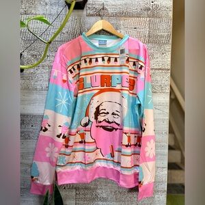 Slurpee | NWT Ugly Santa Christmas Holiday Long-Sleeved Shirt - Unisex L